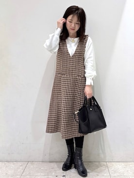 mameさん(レディース・154cm)の冬コーディネート