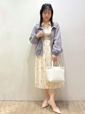 「index（インデックス）のアイテム（ブルゾン）」を使った、mameさん（レディース・154cm）の春コーディネート