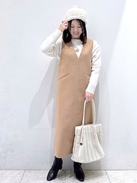 mameさん(レディース・154cm)の冬コーディネート