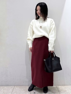 mameさん(レディース・154cm)の冬コーディネート