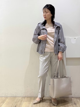 「index（インデックス）のアイテム（ジャケット/アウター）」を使った、mameさん（レディース・154cm）の春コーディネート