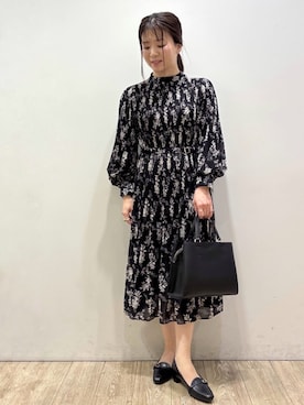 「index（インデックス）のアイテム（バッグ）」を使った、mameさん（レディース・154cm）の冬コーディネート