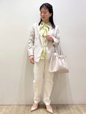 「index（インデックス）のアイテム（ジャケット/アウター）」を使った、mameさん（レディース・154cm）の春コーディネート