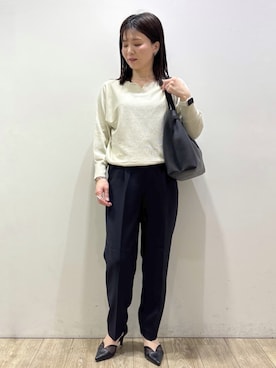 「index（インデックス）のアイテム（トップス）」を使った、まめ実花さん（レディース・154cm）の春コーディネート