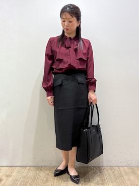 「index（インデックス）のアイテム」を使った、mameさん（レディース・154cm）の秋コーディネート