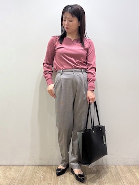 「index（インデックス）のアイテム」を使った、mameさん（レディース・154cm）の秋コーディネート