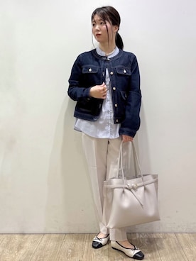 「index（インデックス）のアイテム（ジャケット/アウター）」を使った、mameさん（レディース・154cm）の春コーディネート