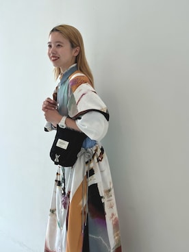 「beautiful people」｜「アイテム（ワンピース）」を使った、mai haradaさん（レディース・152cm）の夏コーディネート