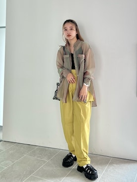 「シアートップス」｜mai haradaさん（レディース・152cm・20代）の夏コーディネート