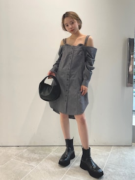 「AKIKOAOKI（アキコアオキ）のアイテム」を使った、mai haradaさん（レディース・152cm）の夏コーディネート
