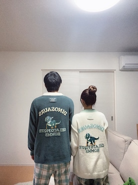 「アイテム（ルームウェア/パジャマ、イエロー系）」を使った、nanaさん（レディース・158cm）の春コーディネート