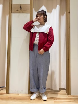 「Samansa Mos2（サマンサ モスモス）のアイテム（シューズ）」を使った、カ　リ　ンさん（レディース・160cm）の春コーディネート