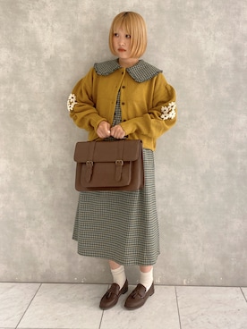 「ehka sopo（エヘカソポ）のアイテム」を使った、カ　リ　ンさん（レディース・160cm）の秋コーディネート