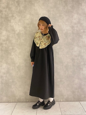 「ehka sopo（エヘカソポ）のアイテム（ハンチング/ベレー帽）」を使った、カ　リ　ンさん（レディース・160cm）の秋コーディネート