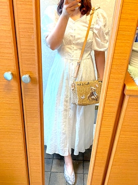 「apres jour（アプレジュール）のアイテム（その他シューズ）」を使った、にゃんちゆさん（レディース・162cm）の夏コーディネート