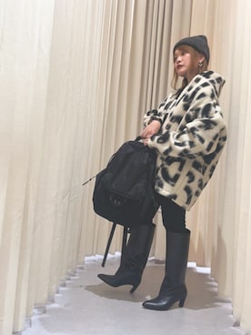 「アイテム（ノーカラージャケット）」を使った、Dressyu.さん（レディース・150cm）の秋コーディネート