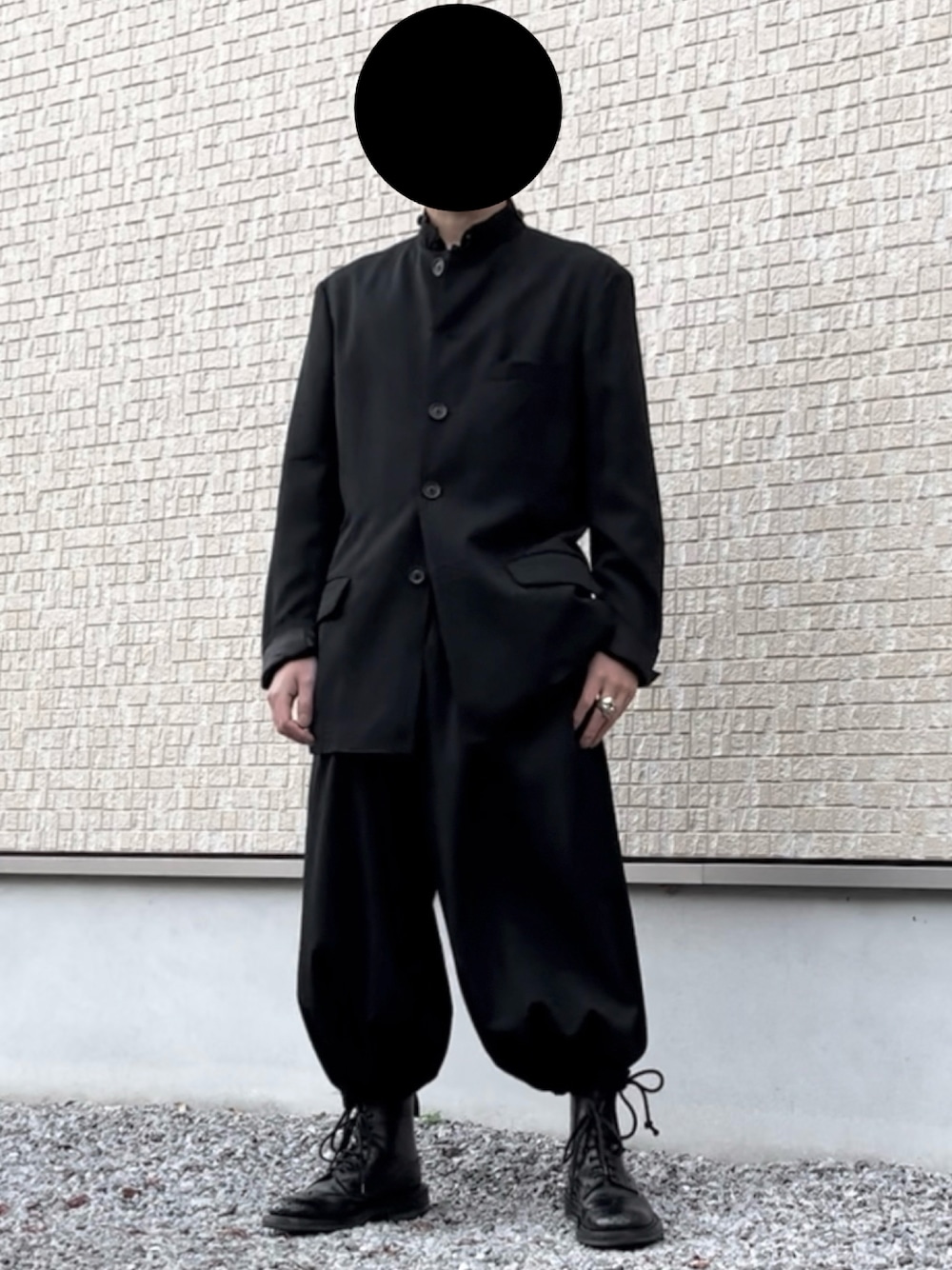 yohji Yamamoto homme 21AW マスク 1 未使用 19ss yohji yamamoto pour