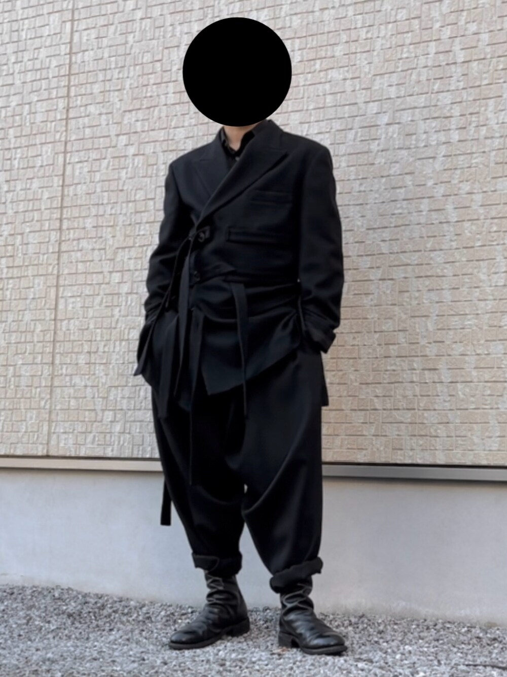 Yohji Yamamoto HOMME 23aw 内股ドレープパンツ Yohji Yamamoto POUR