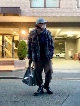 「doublet（ダブレット）のアイテム（ニット/セーター）」を使った、🎭syogo🎭さん（メンズ・165cm）の冬コーディネート