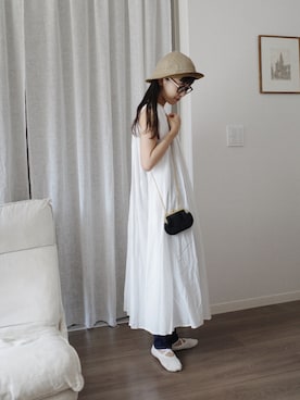「TATAMIZE（タタミゼ）のアイテム」を使った、kaoriさん（レディース・153cm）の夏コーディネート