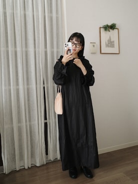 「Libra Cue（リブラ キュー）のアイテム（ローファー）」を使った、kaoriさん（レディース・153cm）の冬コーディネート