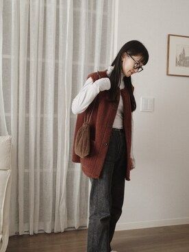 「ジュメロ」｜「アイテム（ジャケット/アウター）」を使った、kaoriさん（レディース・153cm）の秋コーディネート