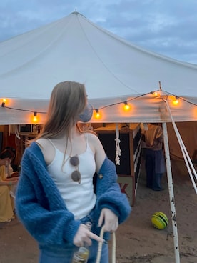 「BEAMS（ビームス）のアイテム（タンクトップ）」を使った、mihachさん（レディース・176cm）の春コーディネート