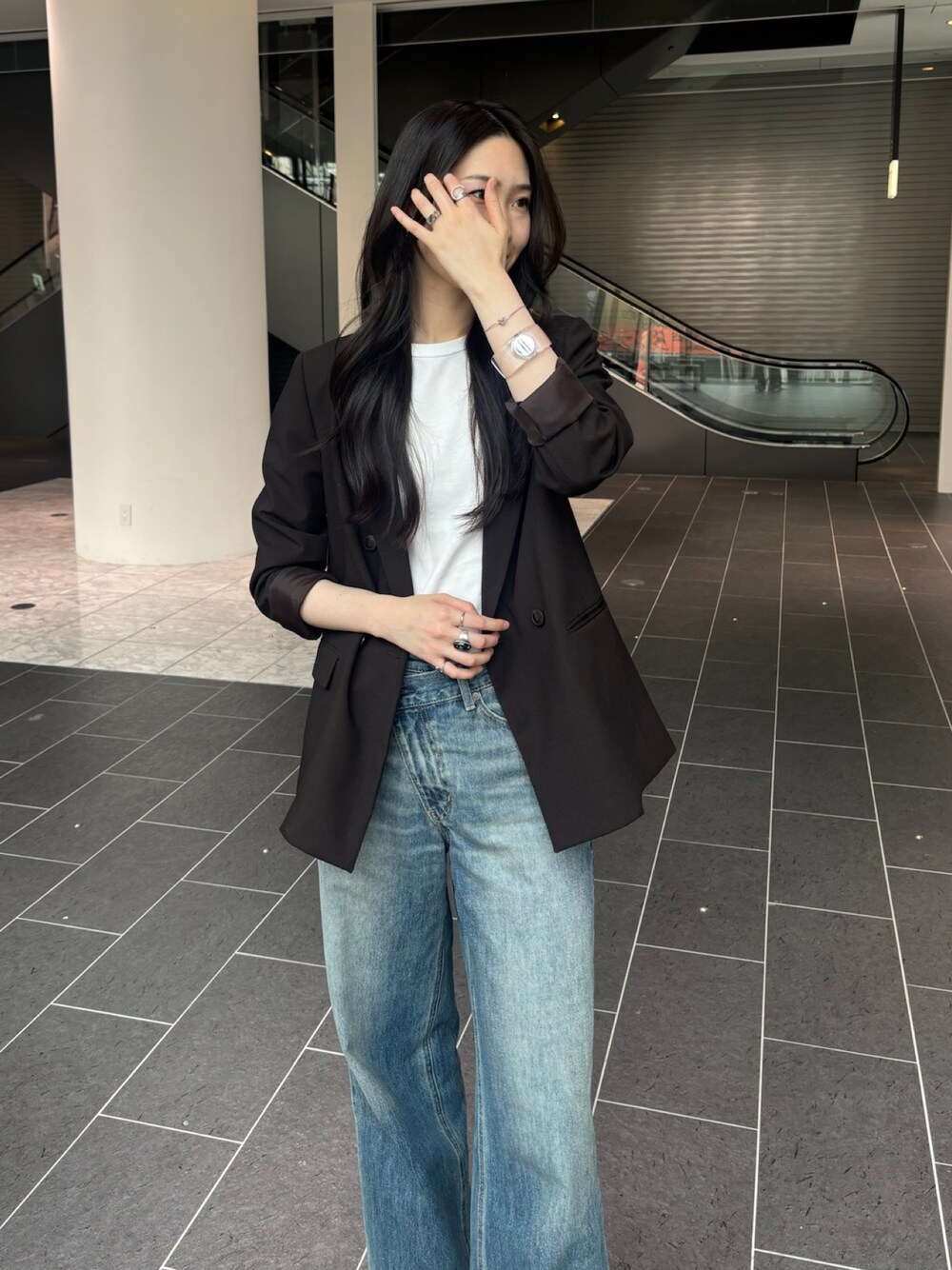 MOUSSY（マウジー）の「CROSS WAIST WIDE STRAIGHT/クロスウエスト