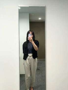 「NATURAL BEAUTY BASIC（ナチュラルビューティーベーシック）のアイテム」を使った、MOMOさん（レディース・158cm）の春コーディネート
