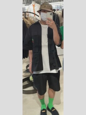 「Who'sWho（フーズフー）のアイテム」を使った、宇宙人さん（メンズ・166cm）の夏コーディネート