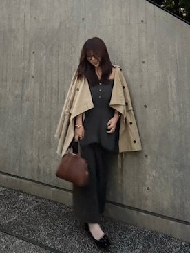 「アイテム（その他アウター）」を使った、nacoさん（レディース・162cm）の秋コーディネート