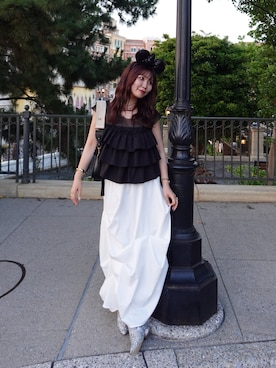「アイテム（ローファー）」を使った、nacoさん（レディース・162cm・20代）の夏コーディネート