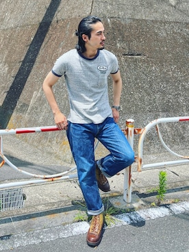 「CHESWICK（チェスウィック）のアイテム」を使った、かとうまお | 経年変化委員会さん（メンズ・173cm）の夏コーディネート