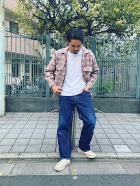 「Pilgrim（ピルグリム）のアイテム」を使った、かとうまお | 経年変化委員会さん（メンズ・173cm）の秋コーディネート