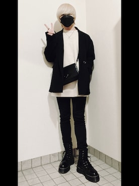 Yushiさんの（AZUL by moussy | アズールバイマウジー）を使ったコーディネート