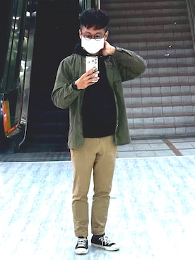 「アイテム（その他トップス）」を使った、CYさん（メンズ・167cm・30代）の春コーディネート
