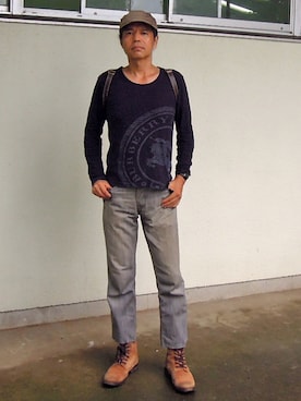 「TO&CO.（トゥーアンドコー）のアイテム」を使った、Hidezumiさん（メンズ・174cm）の夏コーディネート