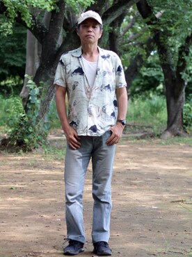 「D&G（ディーアンドジー）のアイテム」を使った、Hidezumiさん（メンズ・174cm）の夏コーディネート