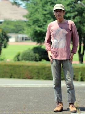 「ShapeL（シャペル）のアイテム」を使った、Hidezumiさん（メンズ・174cm）の夏コーディネート