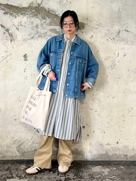 「and it_（アンドイット）のアイテム（パンツ）」を使った、and it_staffさん（レディース・163cm）の春コーディネート