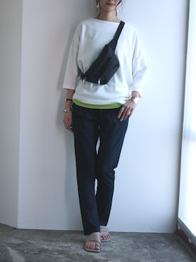 「and it_（アンドイット）のアイテム（トップス）」を使った、and it_staffさん（レディース・163cm）の春コーディネート