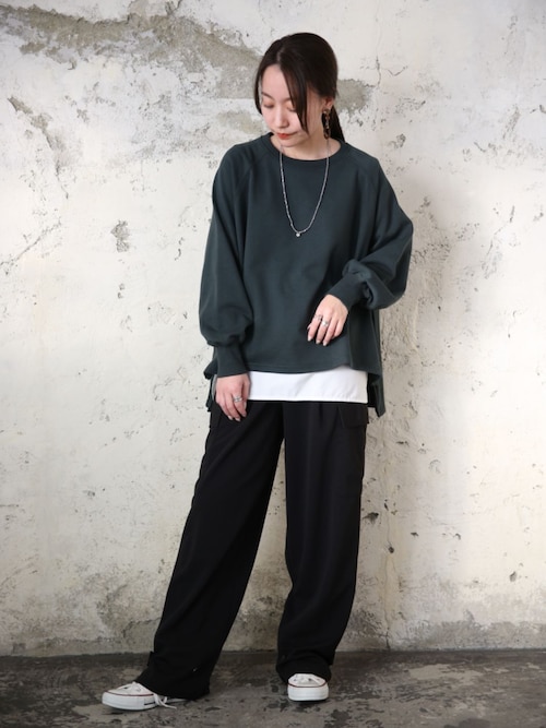 ボリュームスリーブゆるスウェット