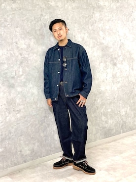 「BEAUTY&YOUTH UNITED ARROWS」｜「アイテム（デニムジャケット）」を使った、Y-DRAGONさん（メンズ・176cm）の秋コーディネート