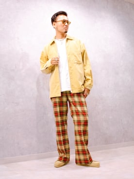 「MONKEY TIME（モンキータイム）のアイテム（ブルゾン）」を使った、Y-DRAGONさん（メンズ・176cm）の秋コーディネート