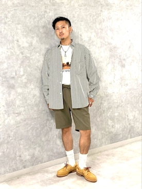 「Chrome Hearts」｜「アイテム（モカシン/デッキシューズ）」を使った、Y-DRAGONさん（メンズ・176cm）の夏コーディネート