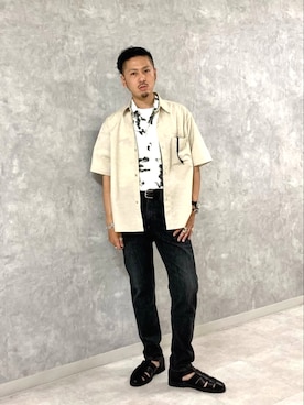 「TOWN（タウン）のアイテム」を使った、Y-DRAGONさん（メンズ・176cm）の夏コーディネート