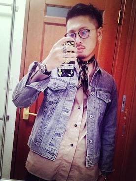 「Steven Alan（スティーブンアラン）のアイテム（デニムジャケット）」を使った、Y-DRAGONさん（メンズ・176cm）の春コーディネート