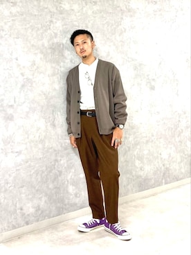 「Thingless（シングレス）のアイテム（パンツ）」を使った、Y-DRAGONさん（メンズ・176cm）の夏コーディネート