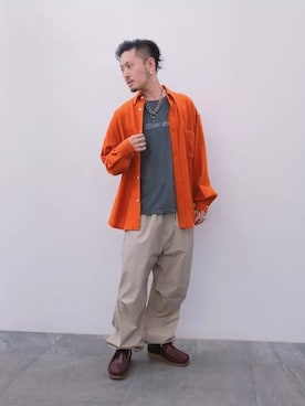 「sonic youth（ソニックユース）のアイテム」を使った、Y-DRAGONさん（メンズ・176cm）の秋コーディネート