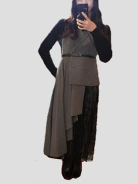 「アイテム（ワンピース）」を使った、MIZUKIさん（レディース・166cm）の秋コーディネート